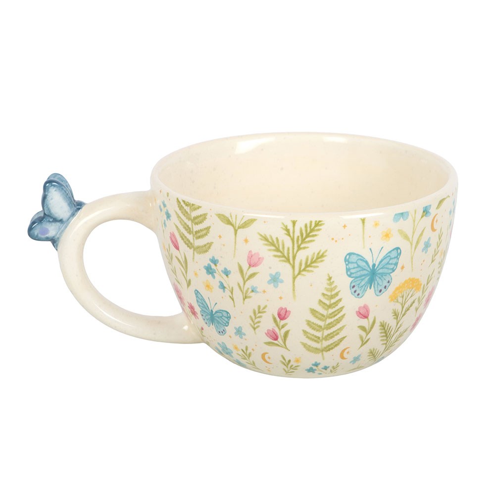 Tasse "Luna Bloom Floral" Keramik Creme