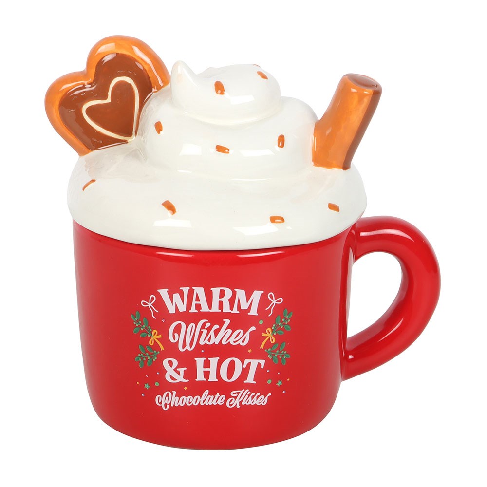 Duftlampe Teelicht "Hot Chocolate" Keramik rot
