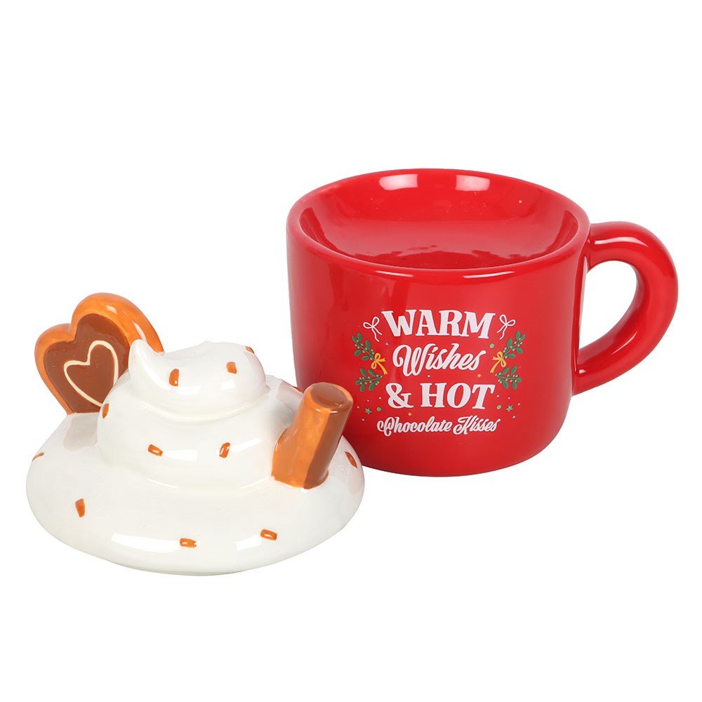Duftlampe Teelicht "Hot Chocolate" Keramik rot
