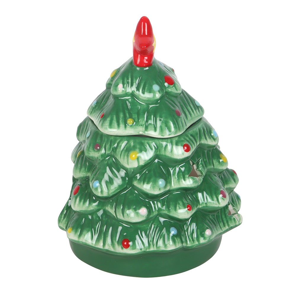Duftlampe Teelicht "Nostalgic Christmas Tree" Keramik grün