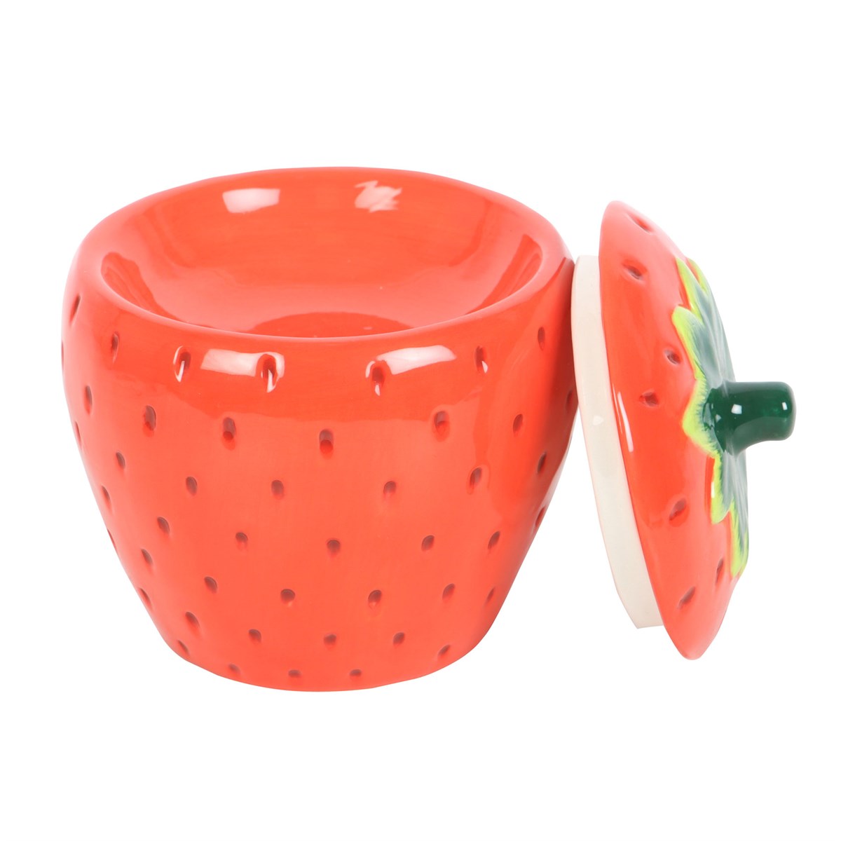 Duftlampe Teelicht "Strawberry" Keramik rot