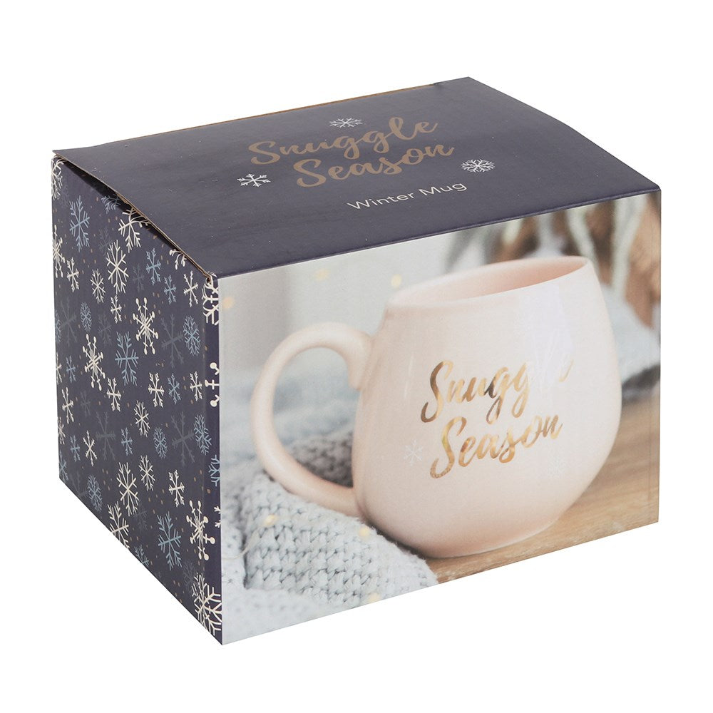 Mug "Snuggle Season" ceramic pink