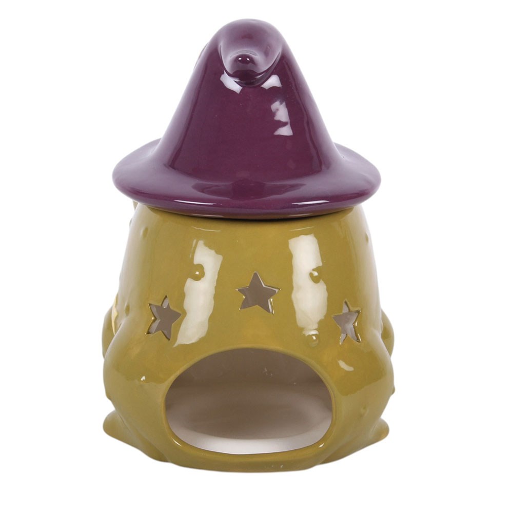 Duftlampe Teelicht "Magic Toad" Keramik grün