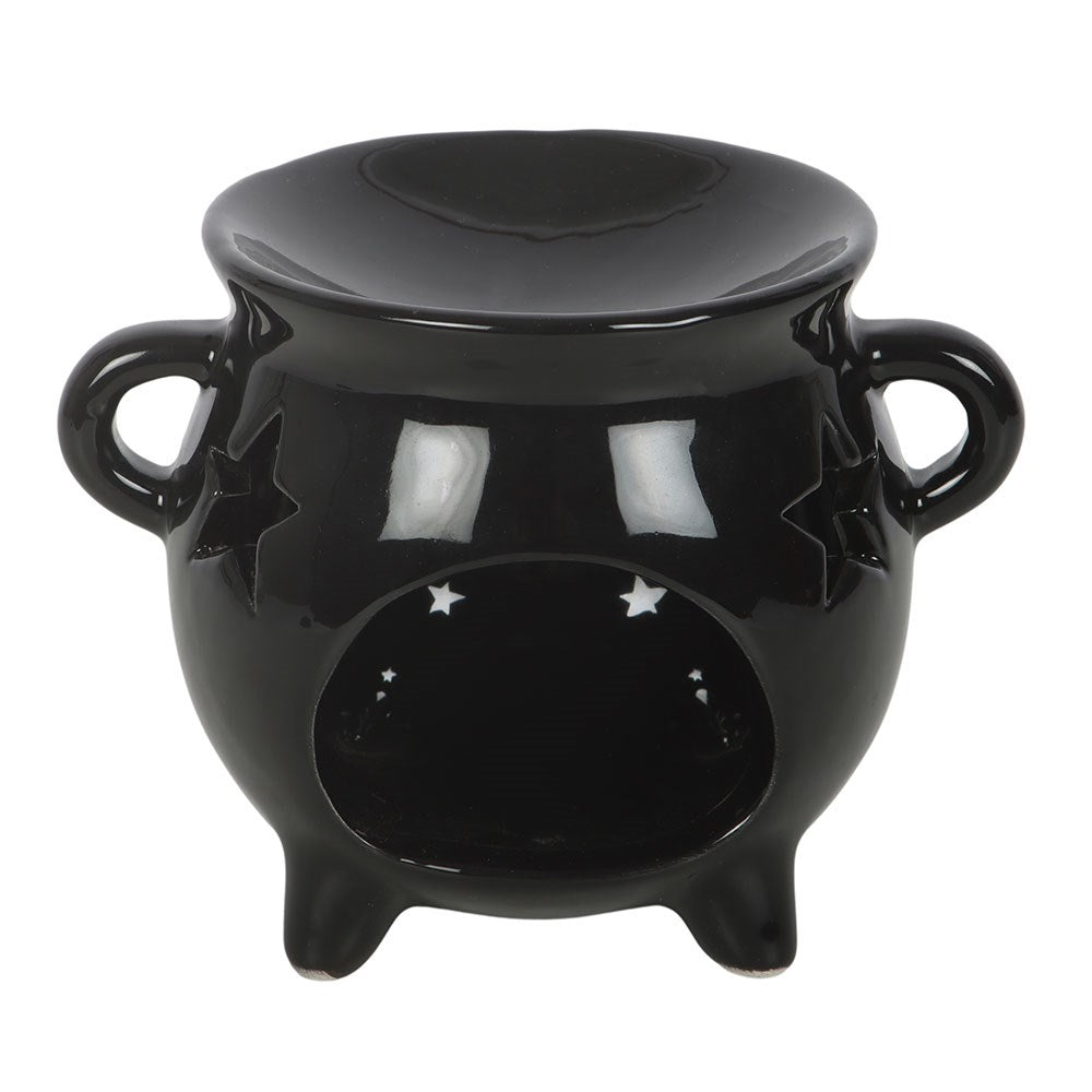Duftlampe Teelicht "Witches Brew Cauldron" Keramik schwarz