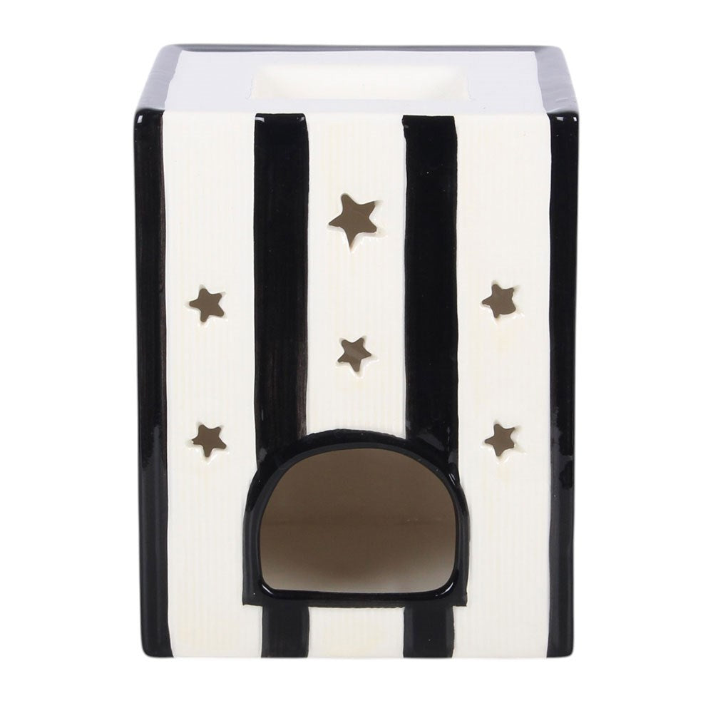 Duftlampe Teelicht "Witch`s Apothecary Book" Keramik schwarz