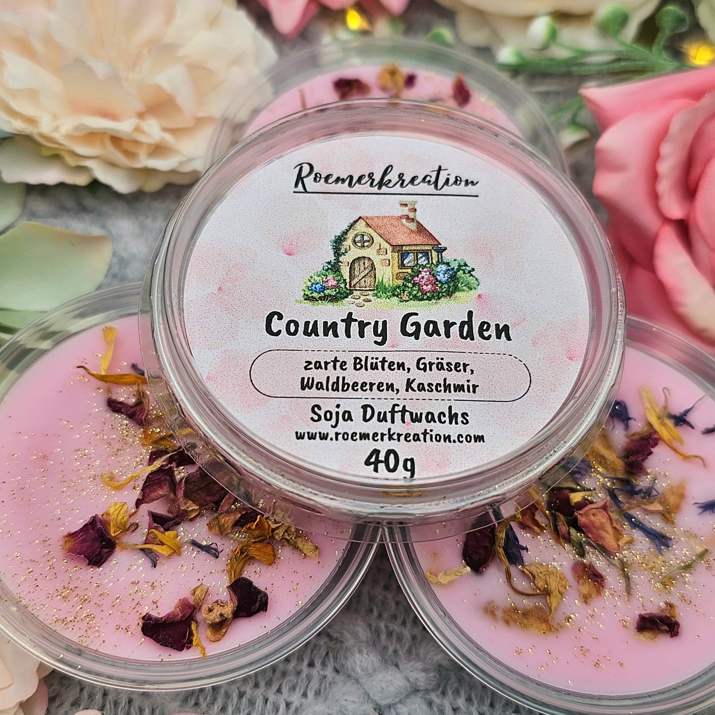 Schale 40 g | Country Garden | Duftwachs