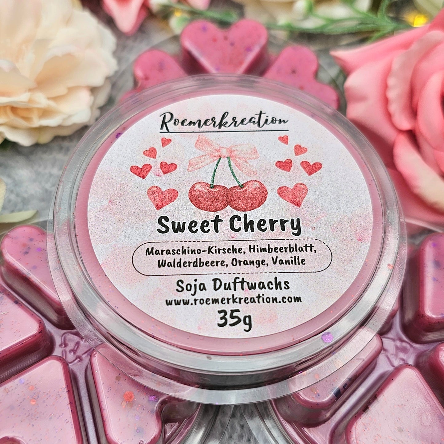Herzschale 35 g | Sweet Cherry | Duftwachs