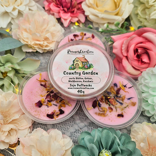Schale 40 g | Country Garden | Duftwachs