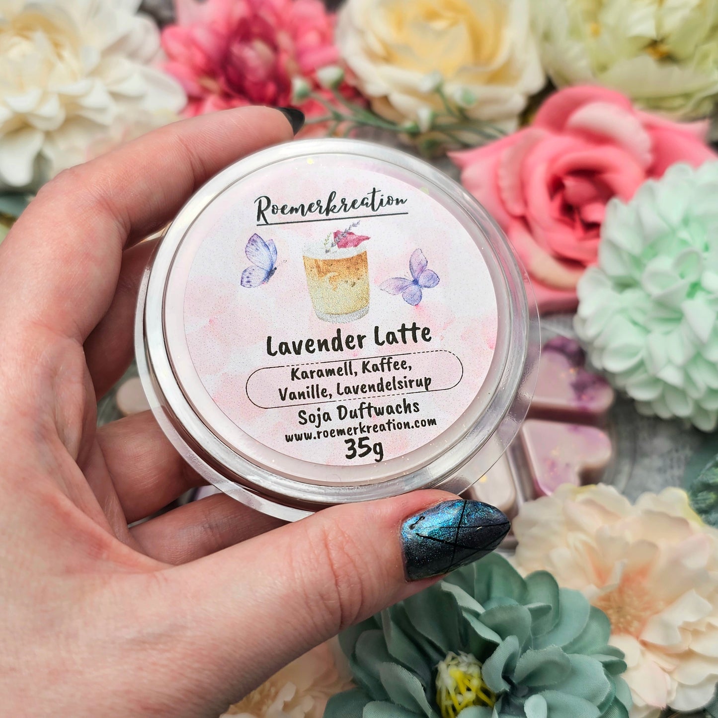 Herzschale 35 g | Lavender Latte | Duftwachs