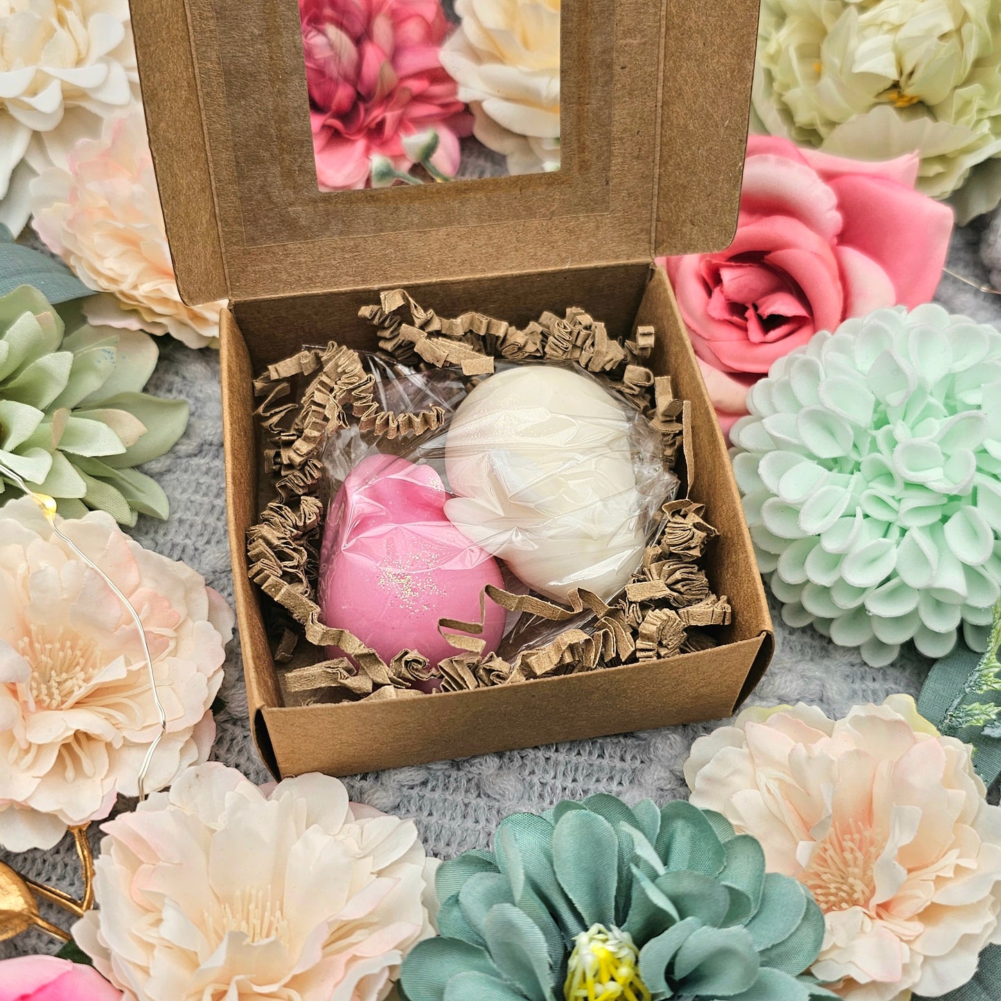 Geschenkbox Häschen Set 55 g | Sakura Mochi | Duftwachs