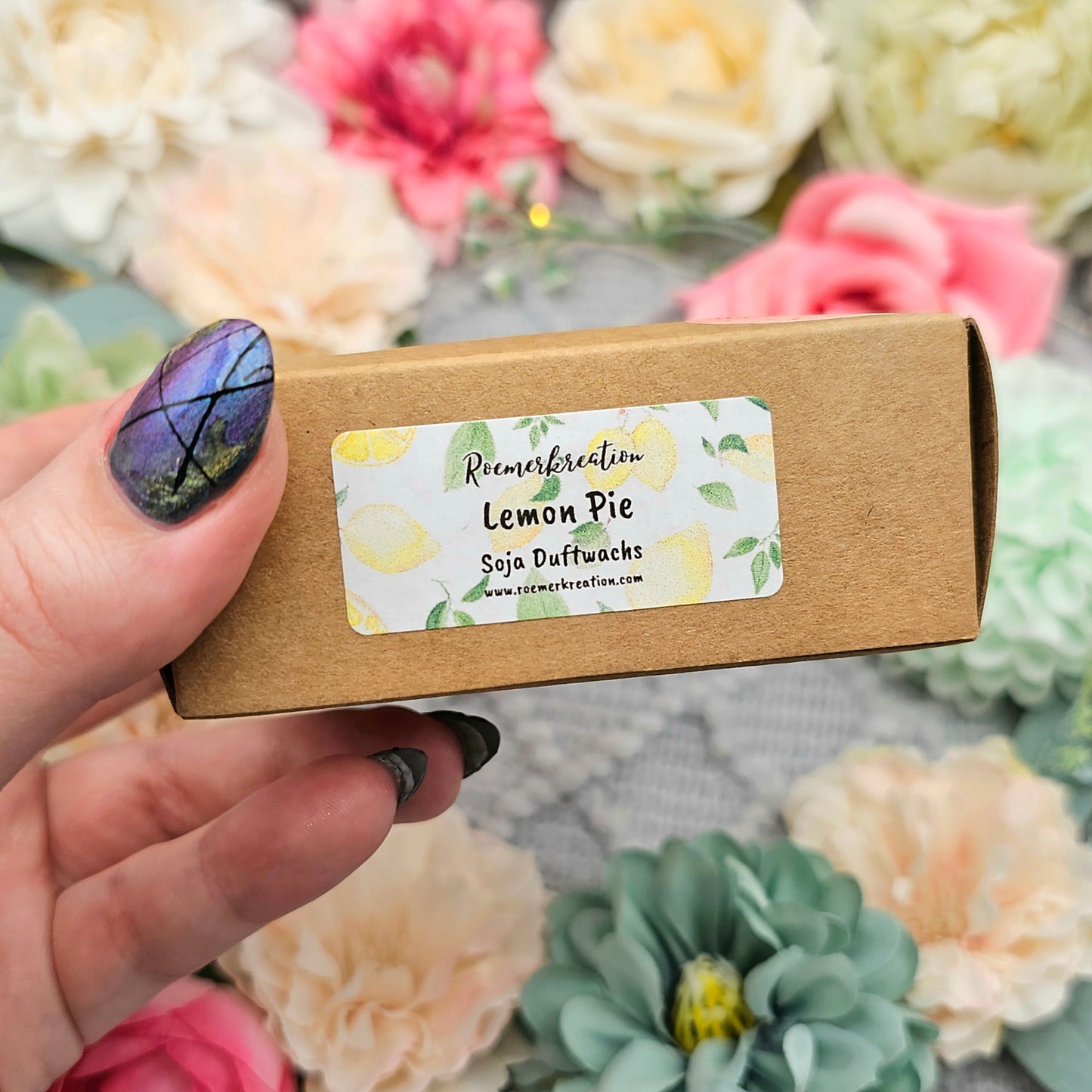 Geschenkbox Kuchen 70 g | Lemon Pie | Duftwachs