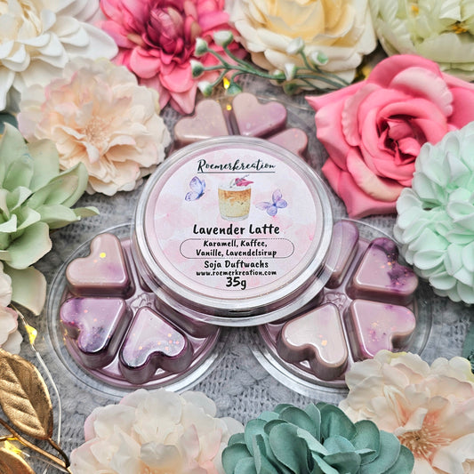 Herzschale 35 g | Lavender Latte | Duftwachs