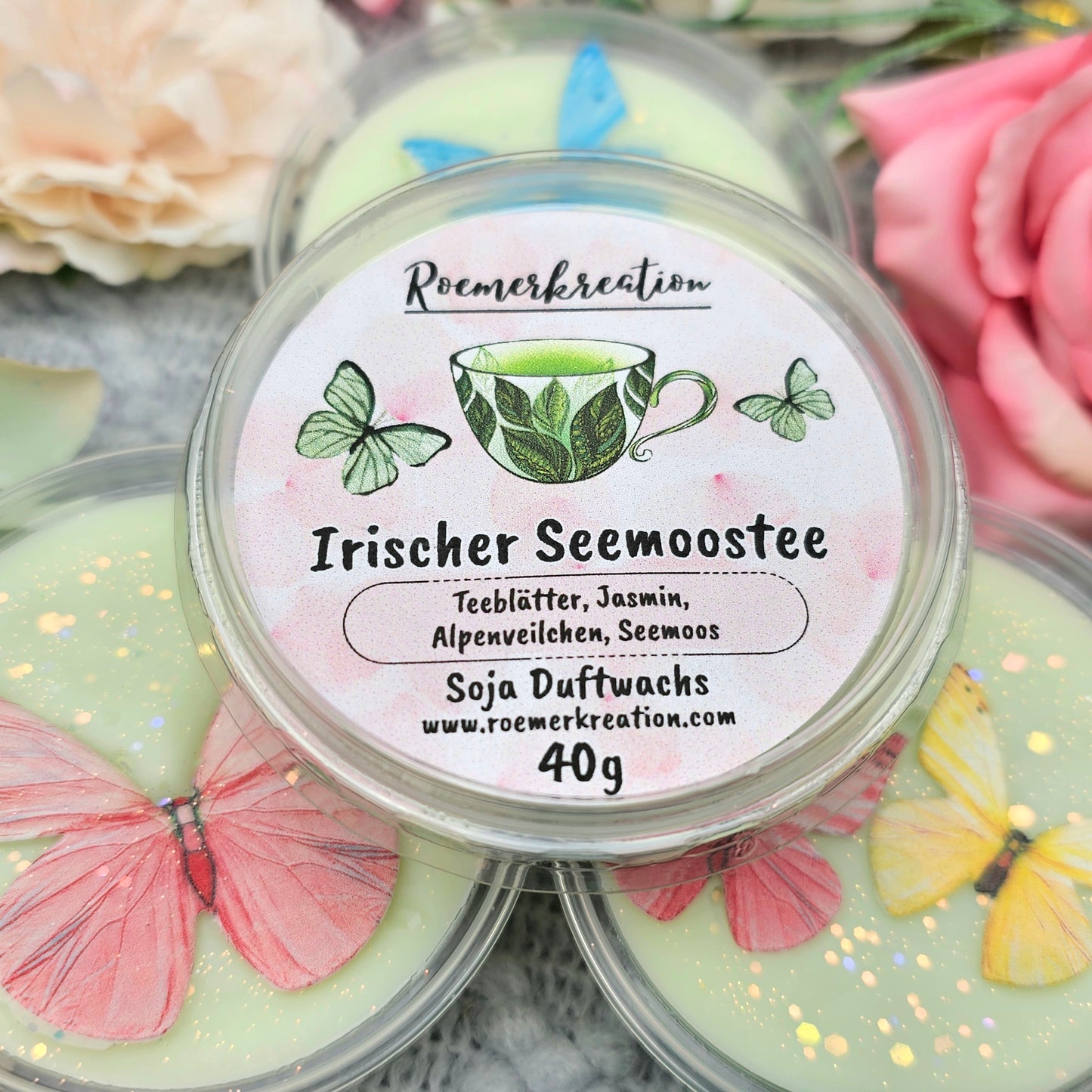 Schale 40 g | Irischer Seemoostee | Duftwachs