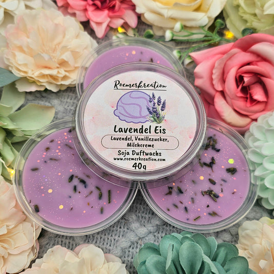Schale 40 g | Lavendel Eis | Duftwachs