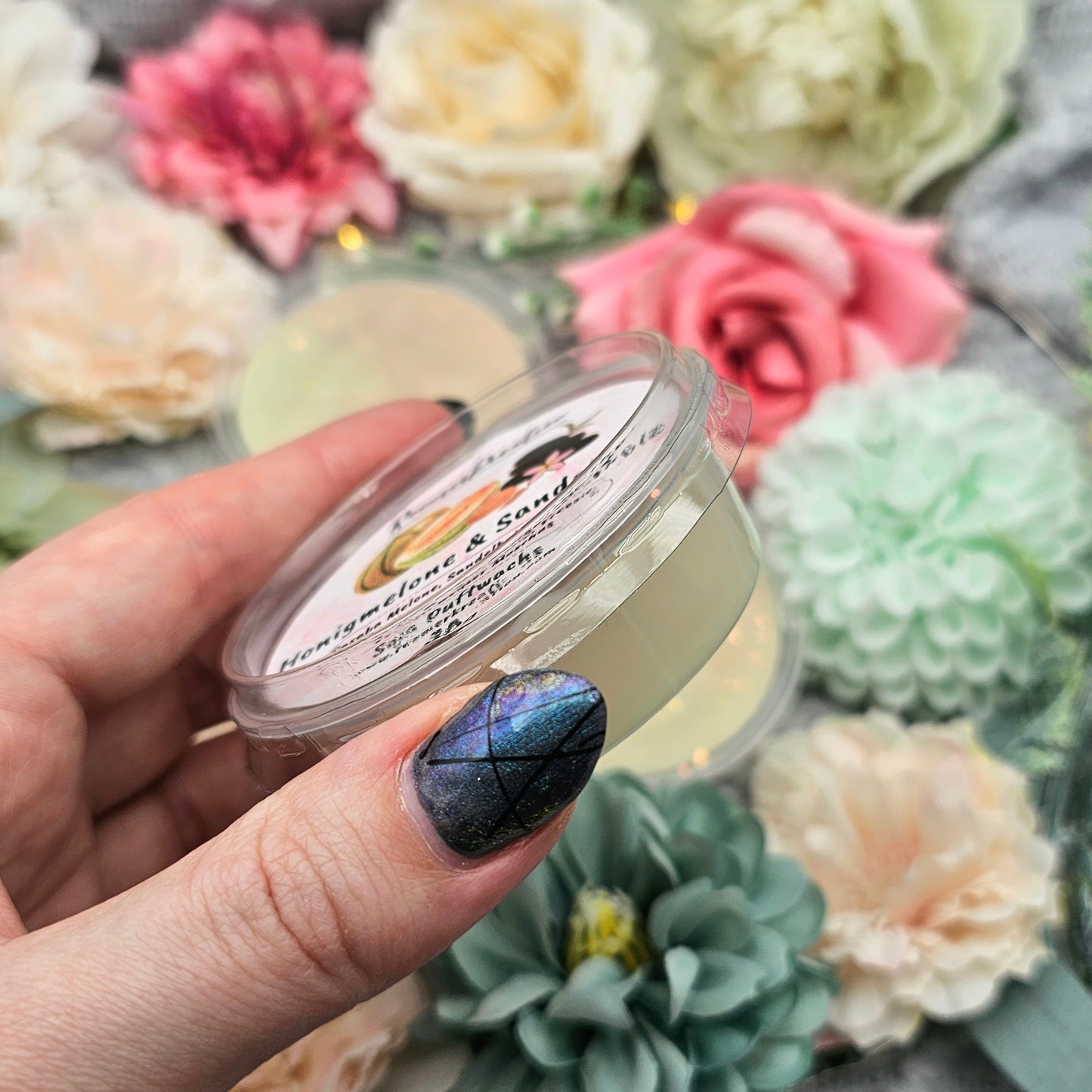 Schale 40 g | Honigmelone & Sandelholz | Duftwachs