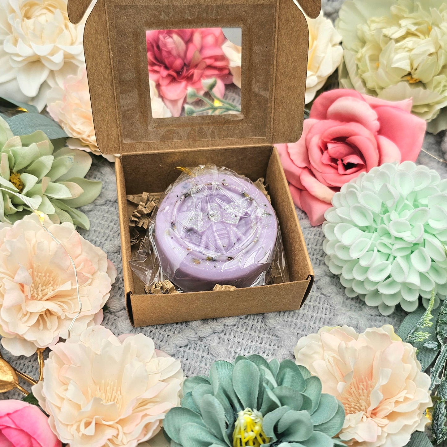 Geschenkbox Biene 40 g | Kokosmilch & Lavendel | Duftwachs