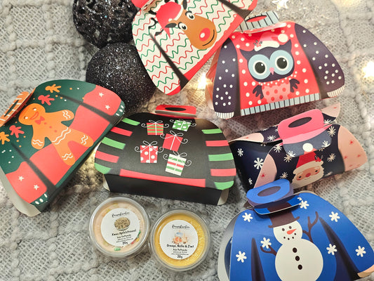 Limitiert | Ugly Christmas Sweater Box | Xmas Apfelstreusel / Orange,Nelke & Zimt Duftset | Duftwachs | 40 gr