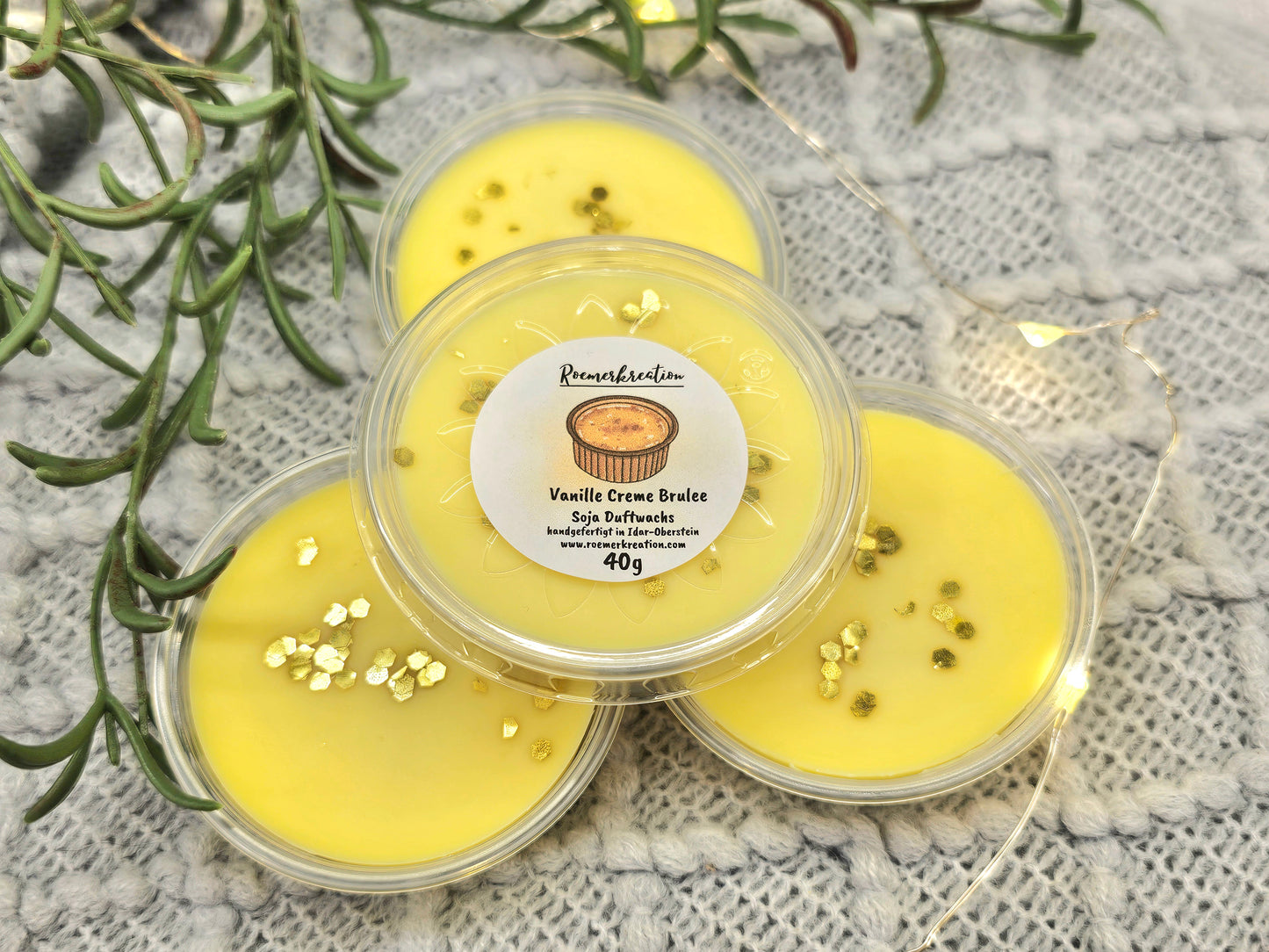 Schale 40 g | Vanille Creme Brulee | Duftwachs