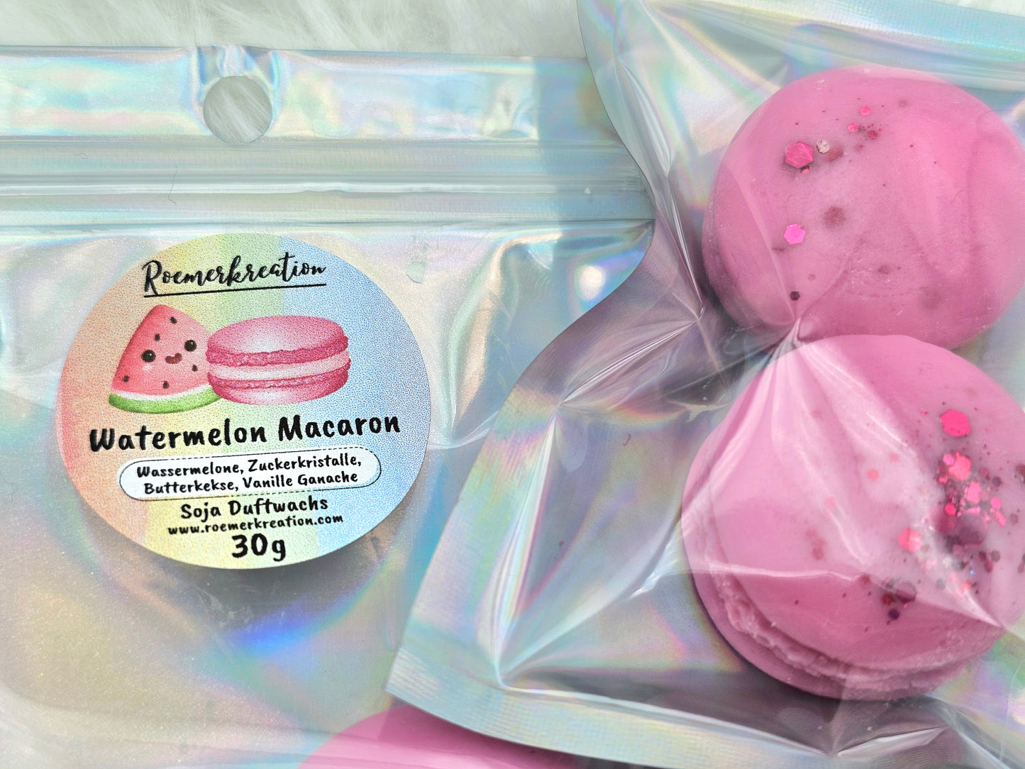 Limitiert | Rainbow Dessert | Watermelon Macaron | Duftwachs | 30 gr