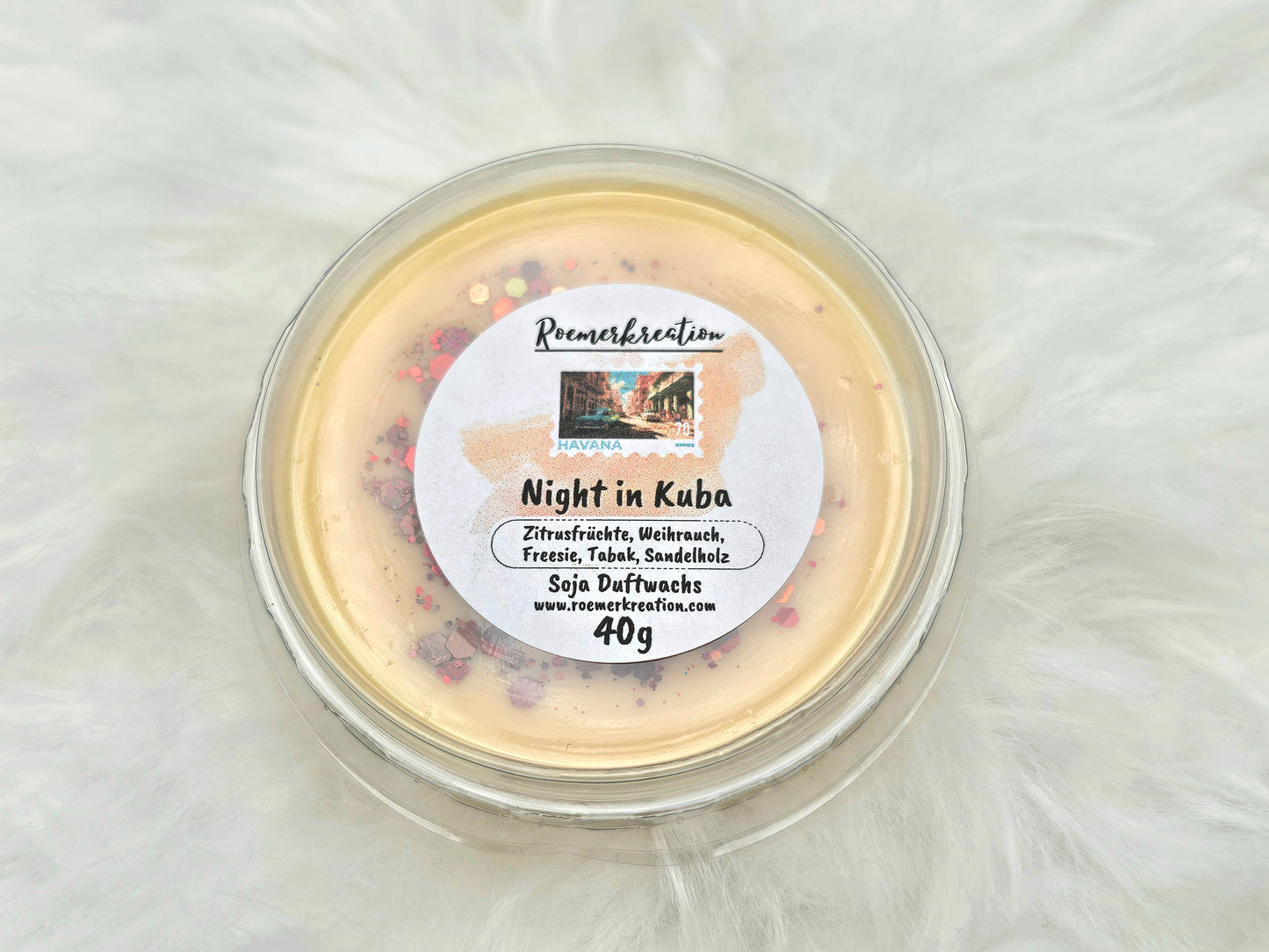 Schale 40 g | Night in Kuba | Duftwachs