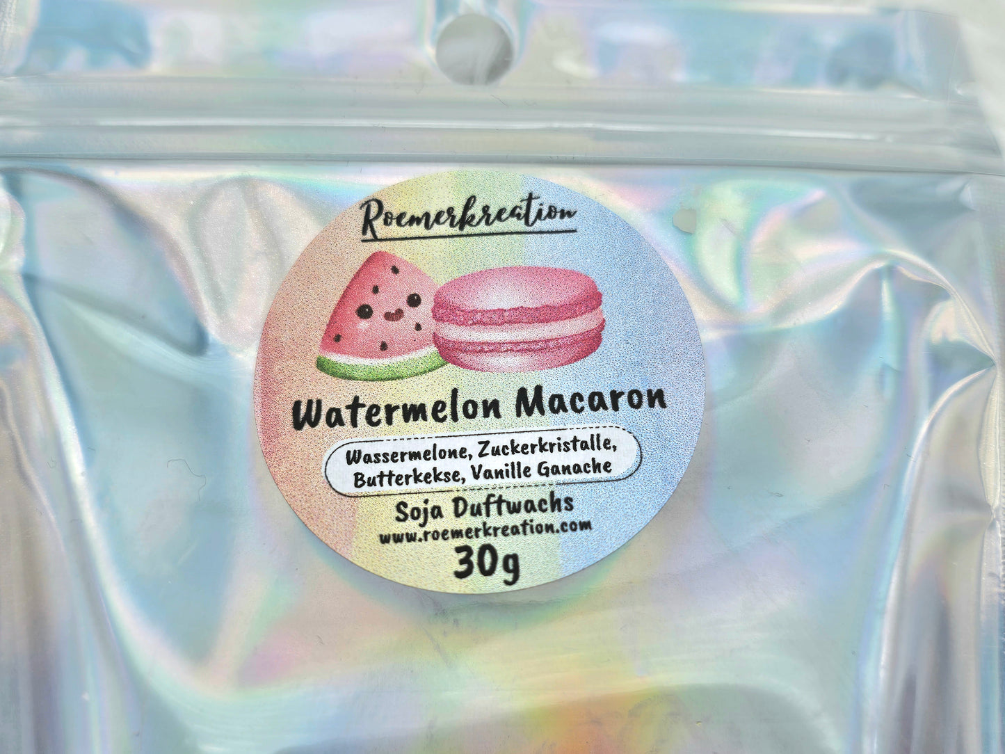 Limitiert | Rainbow Dessert | Watermelon Macaron | Duftwachs | 30 gr