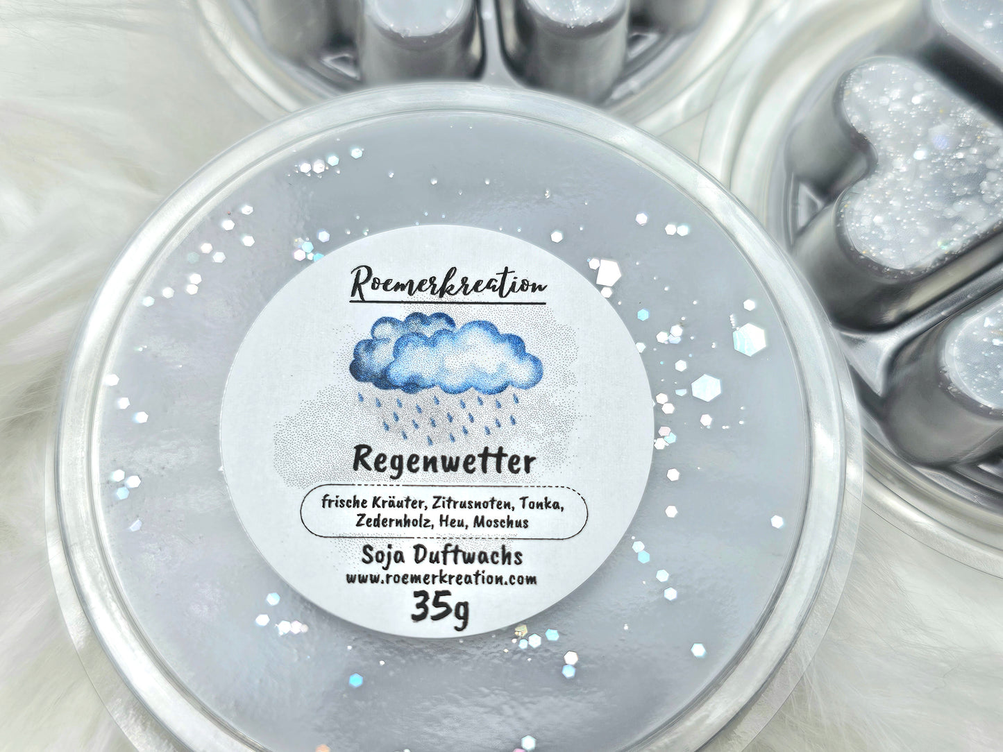 Herzschale 35 g | Regenwetter | Duftwachs