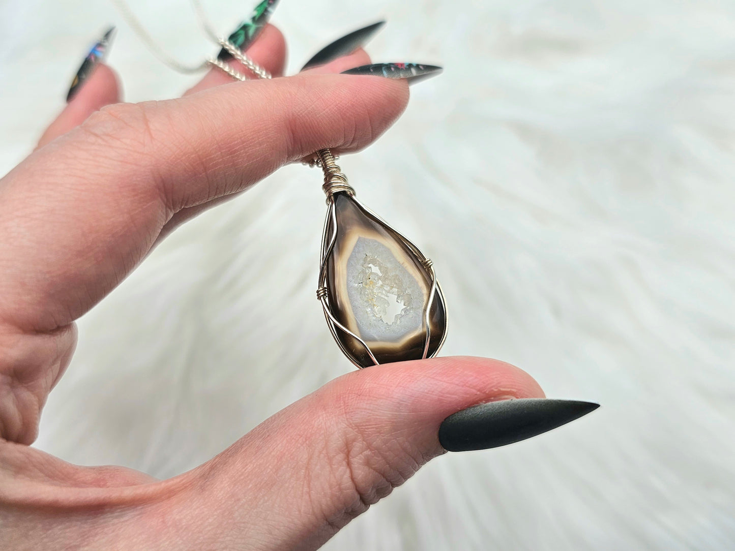Achat | 925er Silber | Edelstein Anhänger