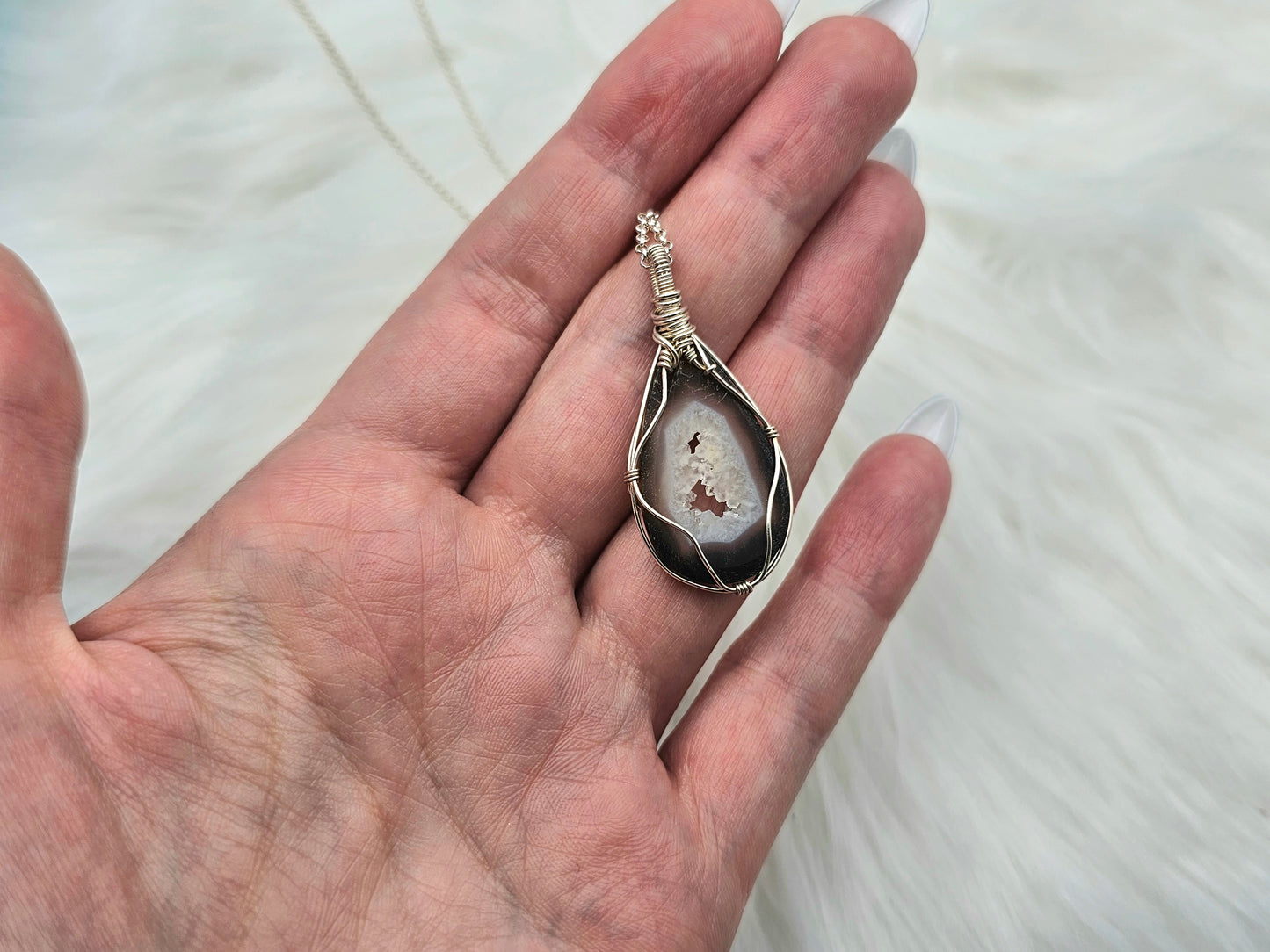 Achat | 925er Silber | Edelstein Anhänger