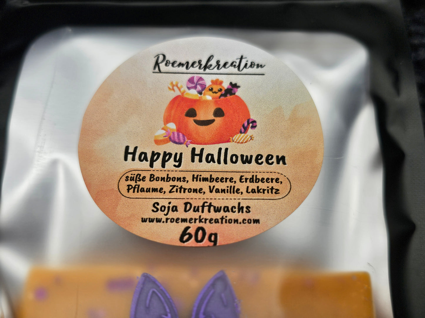 Limitiert | Halloween Tafel | Happy Halloween | Duftwachs | 60 gr