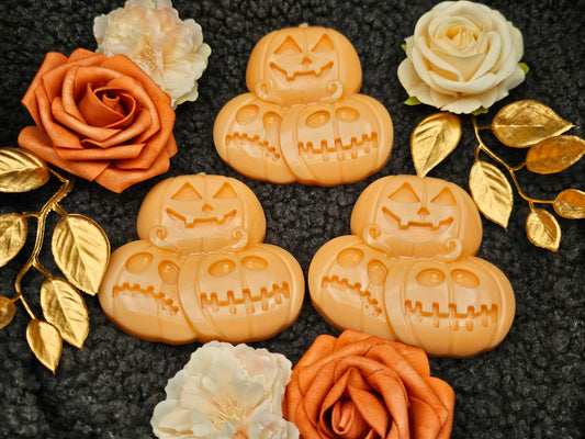 Limitiert | 3er Halloween Kürbis | Kürbis Buttercreme | Duftwachs | 65 gr