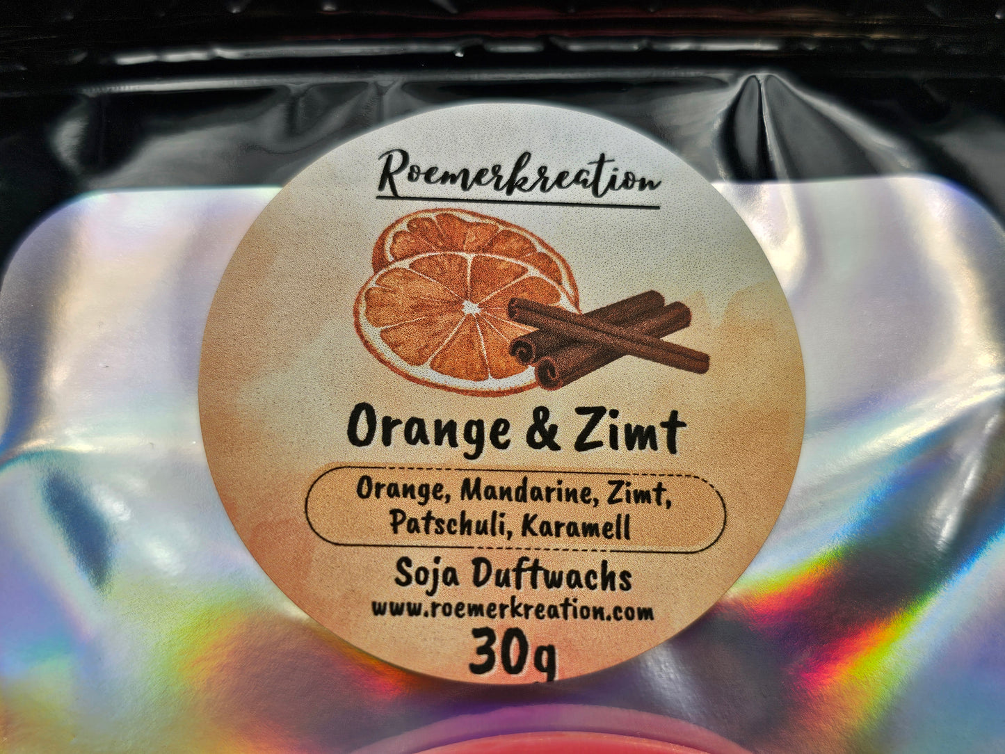 Limitiert | Ouija Scheibe | Orange & Zimt | Duftwachs | 30 gr