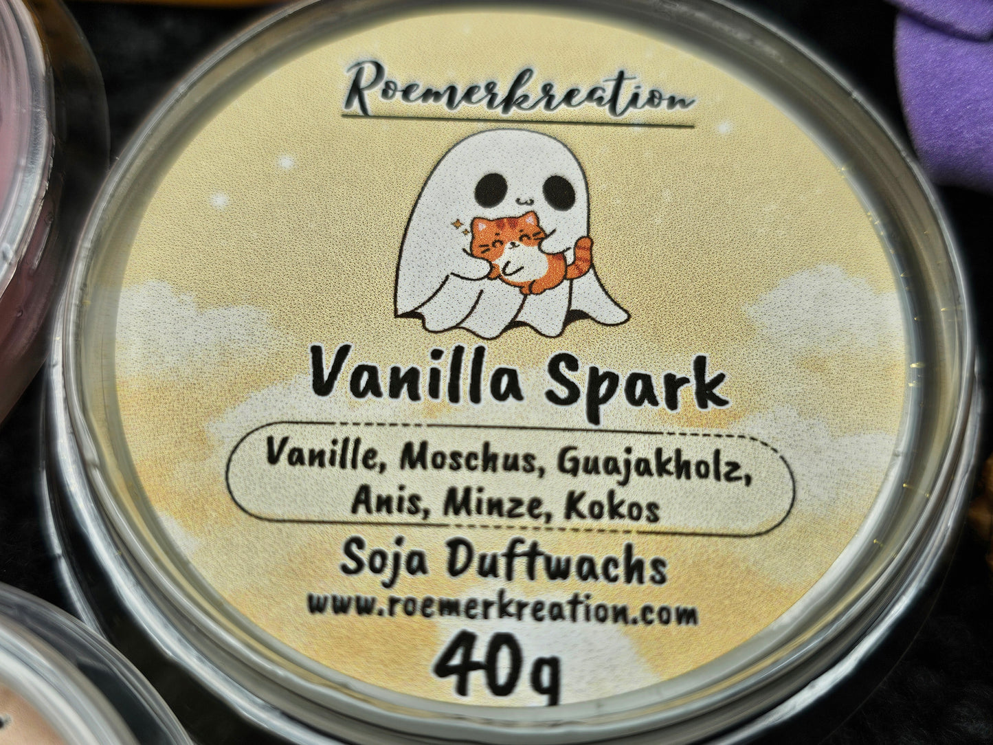 Limitiert | Halloween Box lila | Vanille Mischungen | Duftwachs | 100 gr