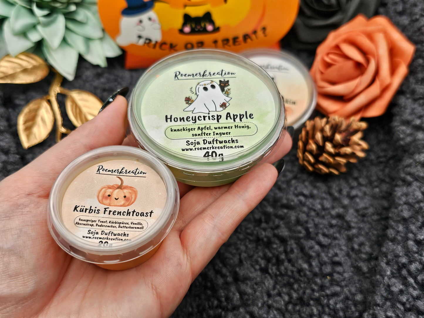 Limitiert | Halloween Box orange | Herbst & Kürbis | Duftwachs | 100 gr