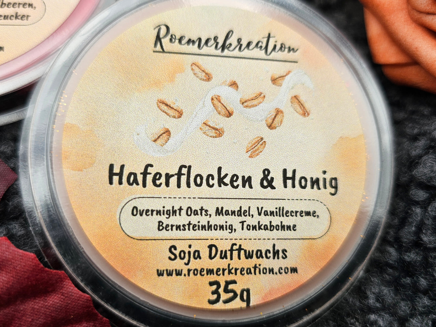 Herzschale 35 g | Haferflocken & Honig | Duftwachs