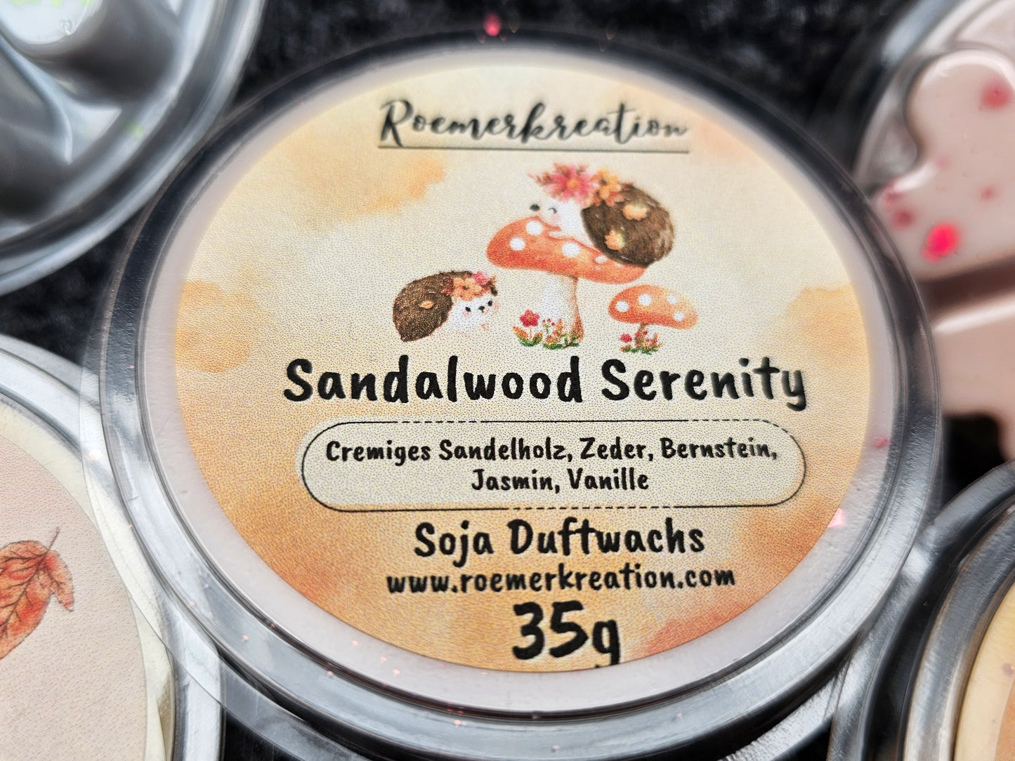 Herzschale 35 g | Sandalwood Serenity | Duftwachs