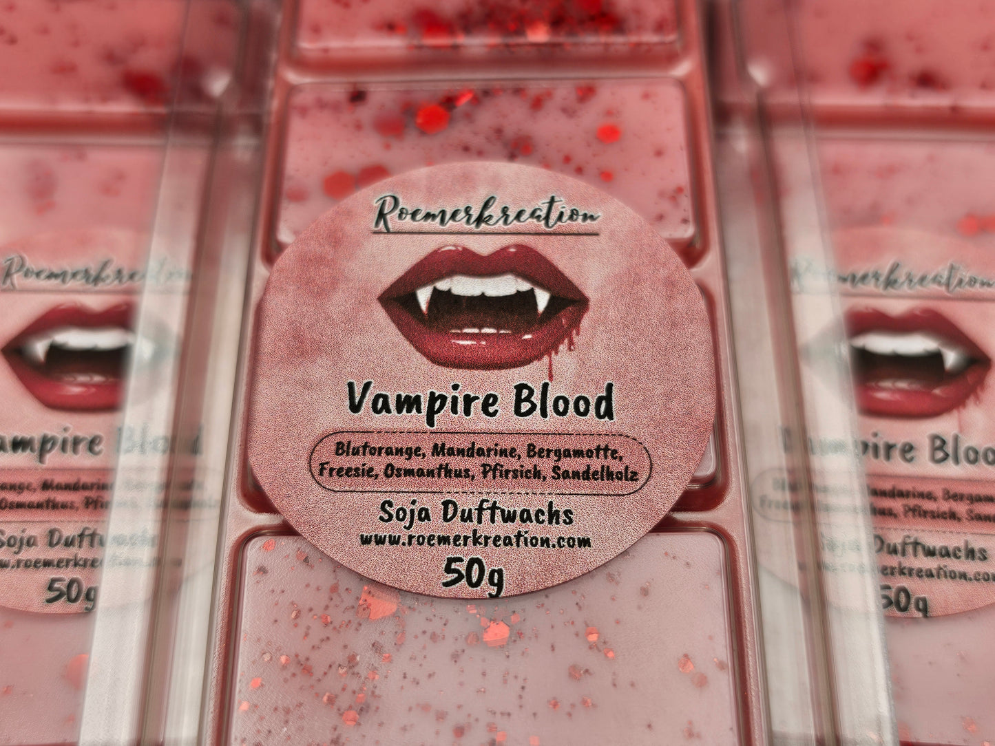 Tafel 50 g | Vampire Blood | Duftwachs