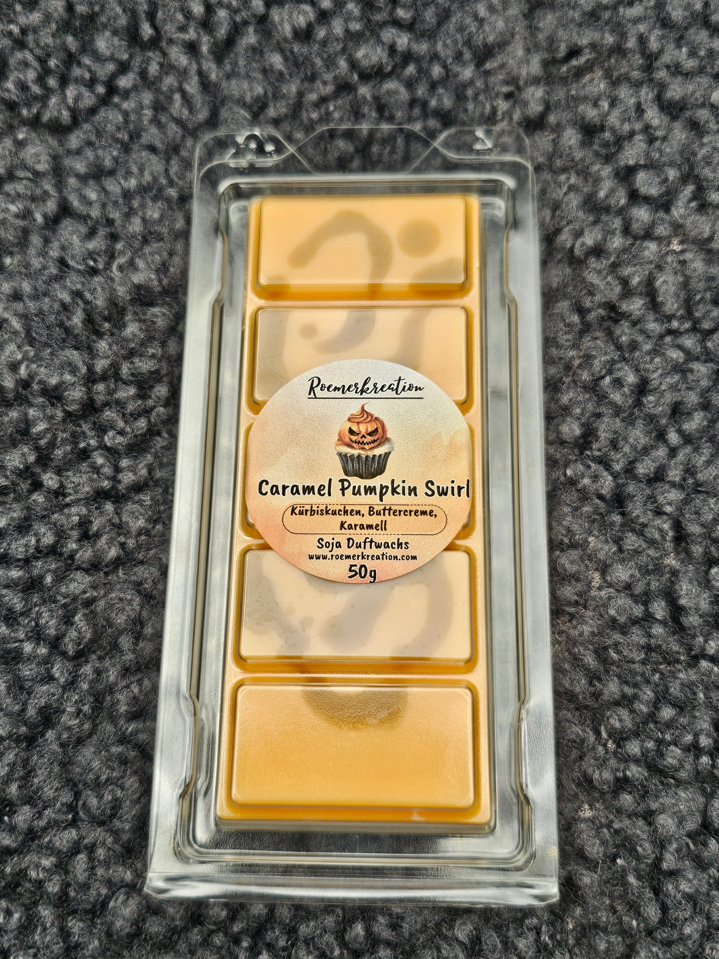 Tafel 50 g | Caramel Pumpkin Swirl | Duftwachs