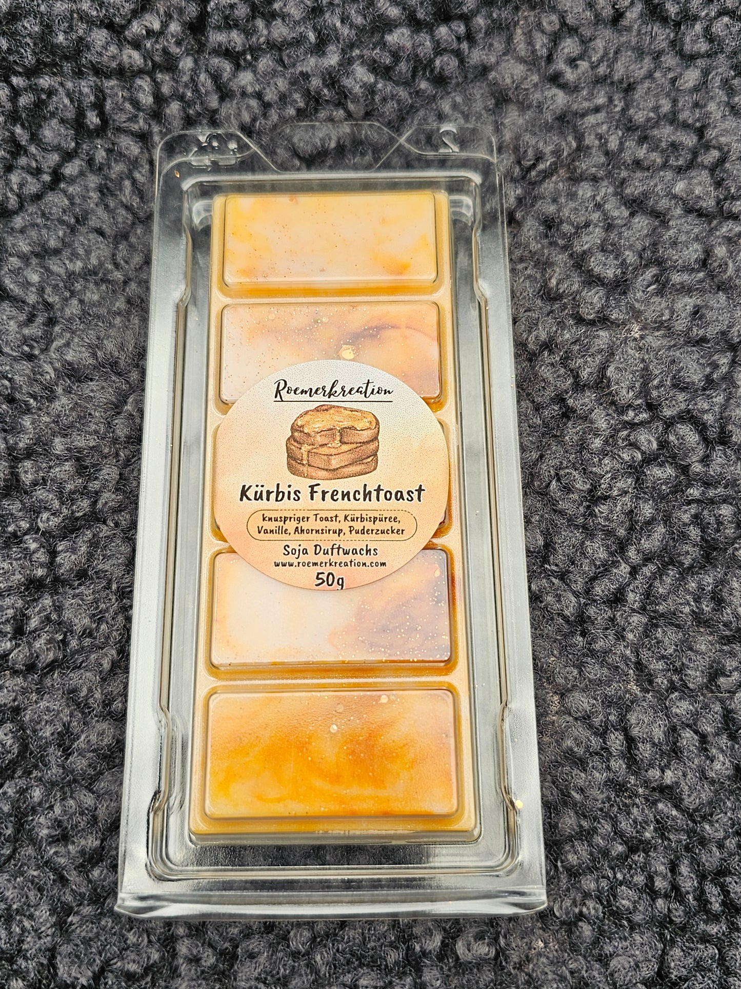 Tafel 50 g | Kürbis Frenchtoast | Duftwachs