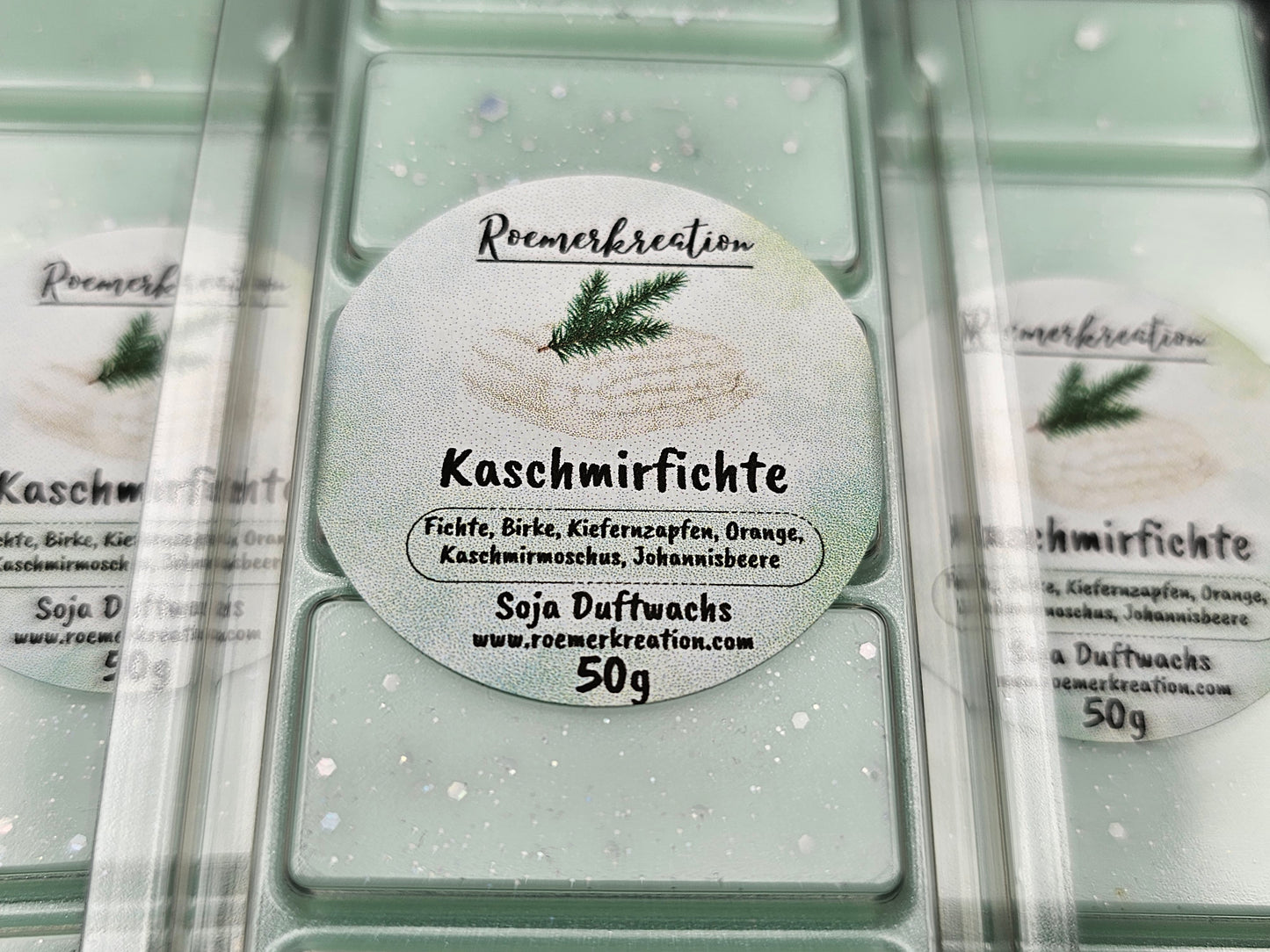 Tafel 50 g | Kaschmirfichte | Duftwachs