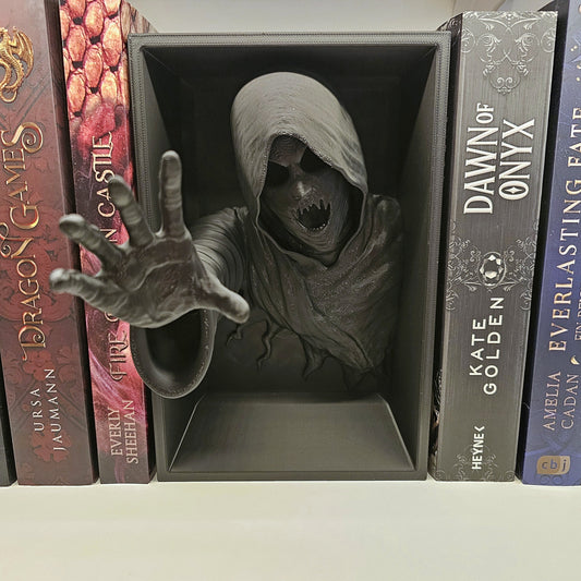 Book Nook Void Reaper Schwarz | 3D Druck | Buchstütze | Dekoration Bücherregal