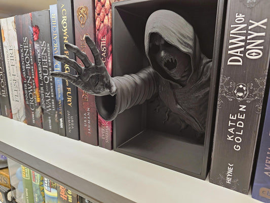 Book Nook Void Reaper Schwarz | 3D Druck | Buchstütze | Dekoration Bücherregal