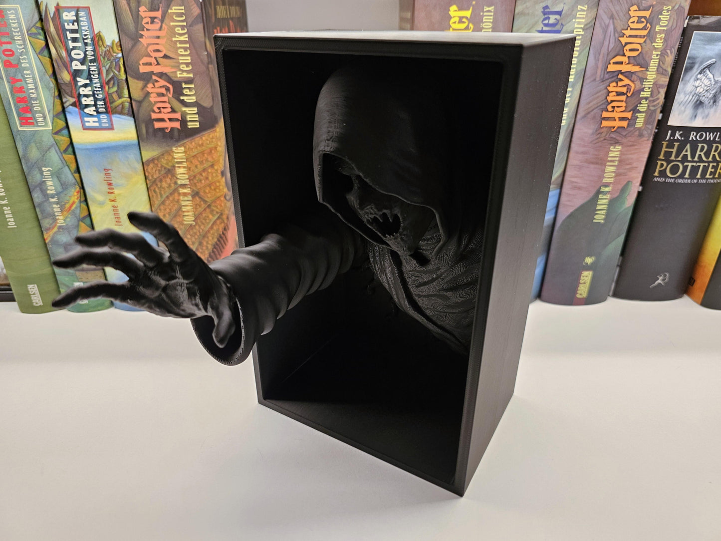 Book Nook Void Reaper Schwarz | 3D Druck | Buchstütze | Dekoration Bücherregal