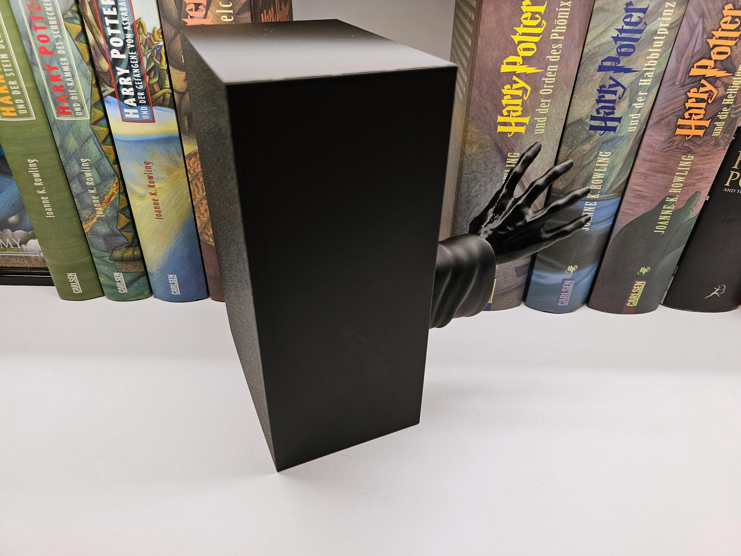 Book Nook Void Reaper Schwarz | 3D Druck | Buchstütze | Dekoration Bücherregal