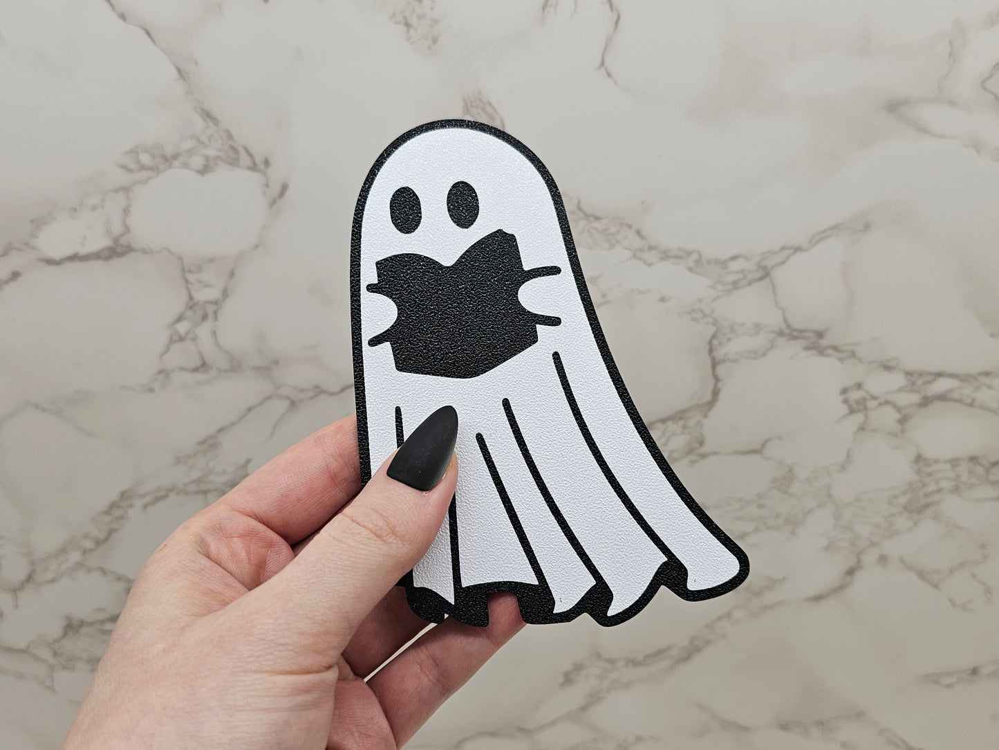 Bookmark Reading Ghost white/black | 3D Print | Bookmark