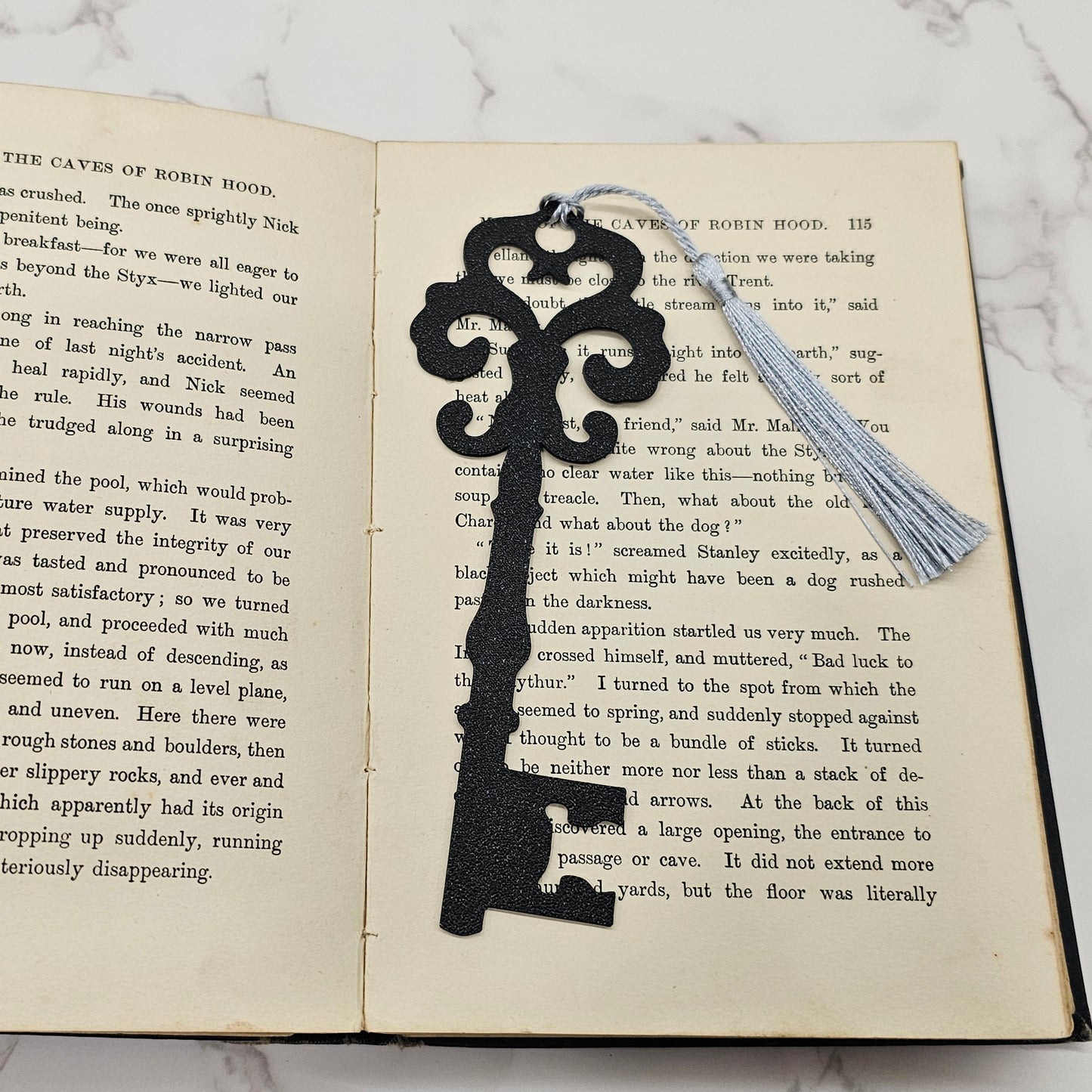 Bookmark Ancient Key Color Choice | 3D Print | Bookmark