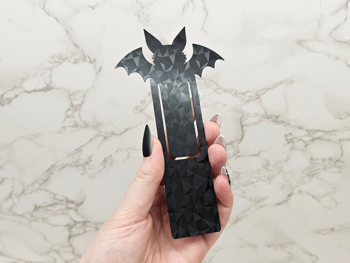 Lesezeichen Fledermaus schwarz | 3D Druck | Bookmark