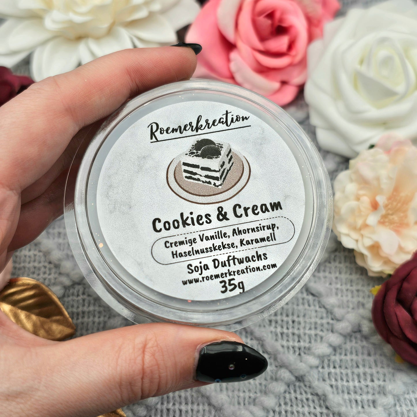 Herzschale 35 g | Cookies & Cream | Duftwachs