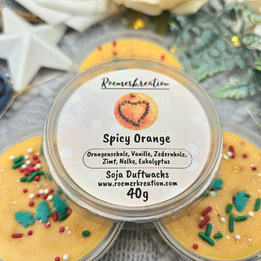 Schale 40 g | Spicy Orange | Duftwachs