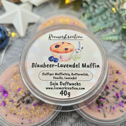 Schale 40 g | Blaubeer-Lavendel Muffin | Duftwachs