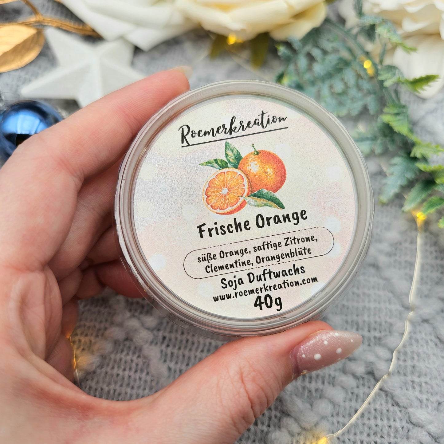 Schale 40 g | Frische Orange | Duftwachs